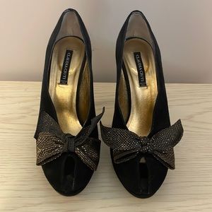 Luxury Brand Claudia Ciuti Peep Toe Heels